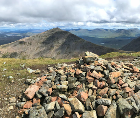 On Criese's summit looking to Meall a' Bhuiridh
