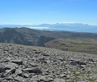 View from Beinn Bhan over Sgurr a' Chaorachain to Skye