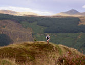 Approaching the highest point on the Ben Sheann Hill Race route